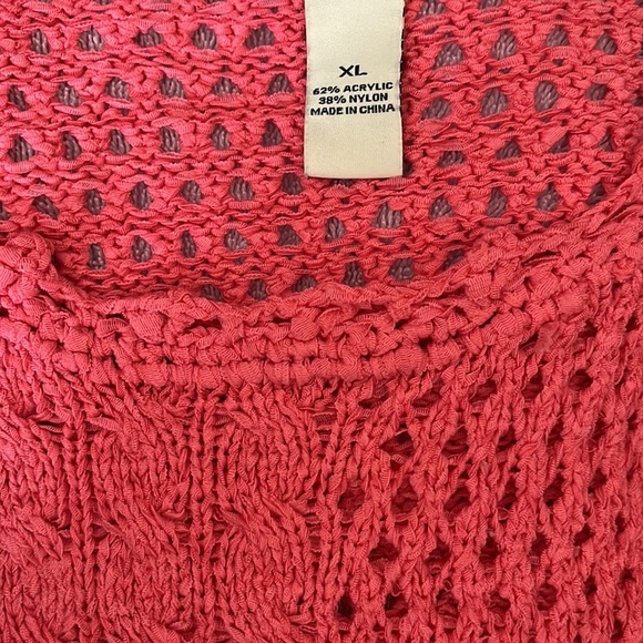 SURPRISE 2 SURPRISE sweaters - lightweight knit - blue hand embroidered & coral - Picture 5 of 5